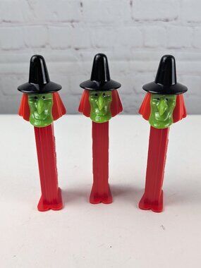 Vintage Halloween Witch PEZ Dispenser Lot of 3